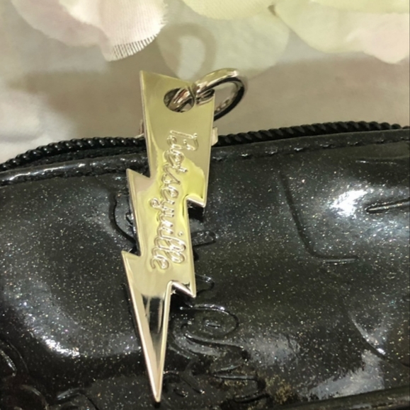 Betsey Johnson betseyville black patent leather dome satchel - Picture 10 of 11